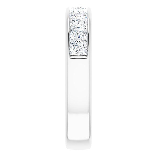 1.62 ct. Princess Cut Diamond Wedding Band-VIRABYANI
